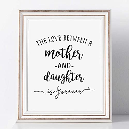 Generic Mother Day Gift The Love Between A Mother And Daughter Is Forever Wall Decor Gift To Mum For Mother Day From Daughter cover