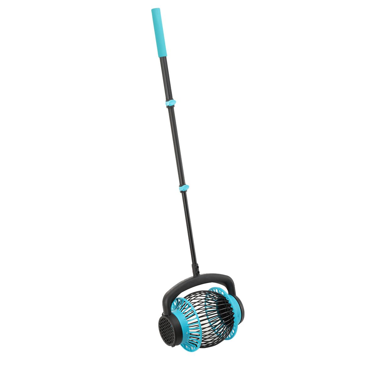 Rollsammler mit Alu Teleskopstiel, Ausziehbar bis 100 cm - Nusssammler mit Großem Erntekorb - Kugelpflücker Obstsammler Erntemaschine für Äpfel Birnen Kastanien Obst Nüsse Tennisball Golfball