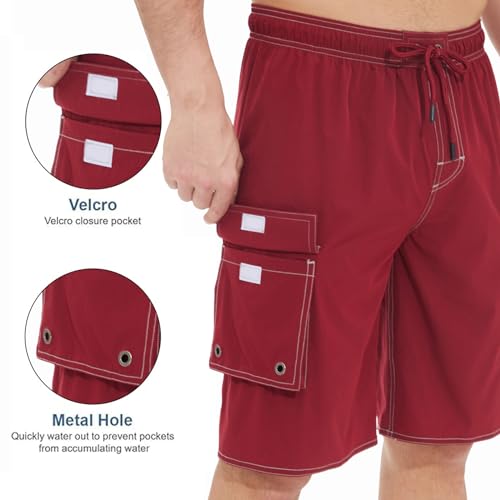 Men's Swim Trunks, surf Shorts, Quick-Drying Men's Swim Trunks with Compression Padding, Swimwear with Side Pockets2