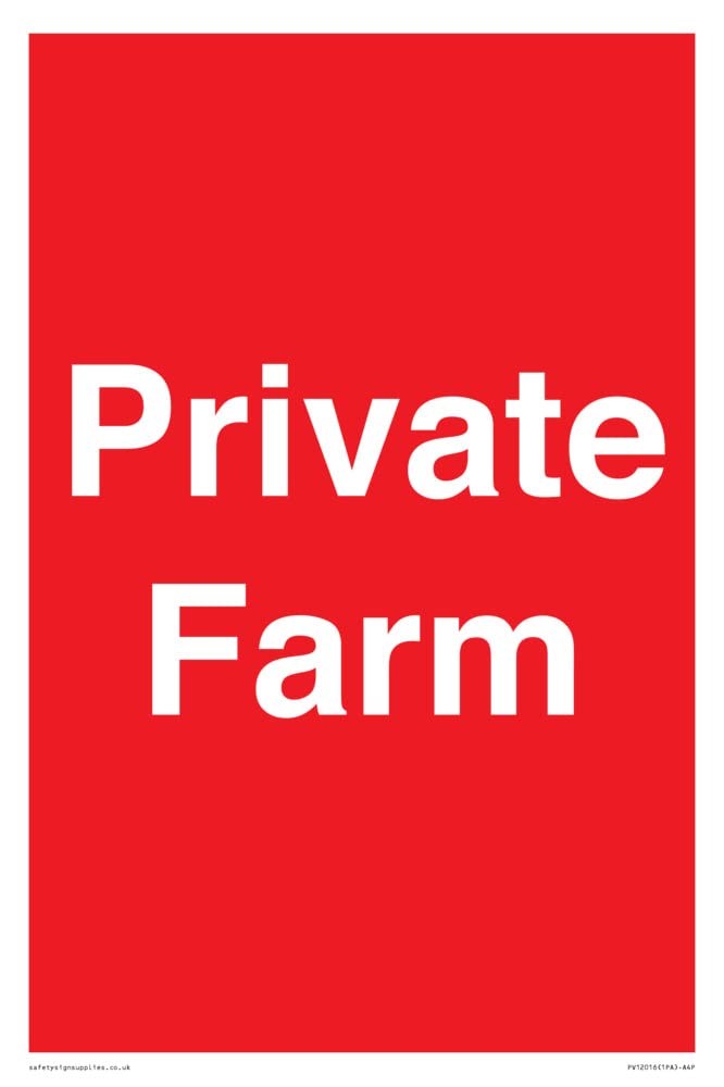 Private Farm Sign - 200x300mm - A4P