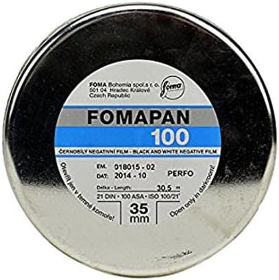 Foma Fomapan 100 ISO Black & White Negative Film, 35mm, 24 exposure