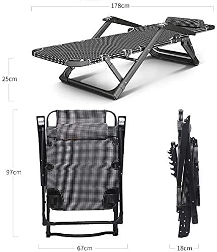 Tumbona plegable para exteriores con gravedad cero regulable para aliviar tensiones en jardin 4