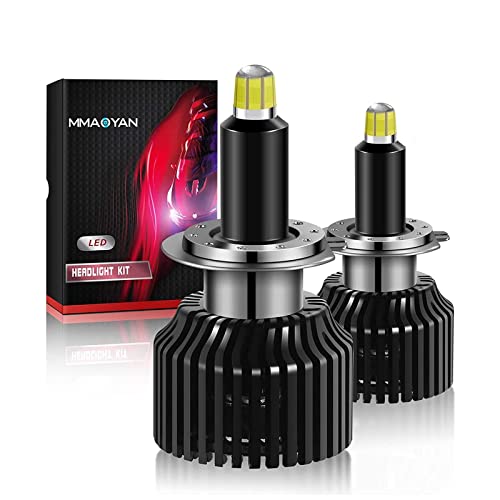 MMAOYAN H7 360 LED Headlight Bulb - 80W 10000 Lumens 6500K Cool White IP68 Waterproof, Extremely Bright 360 Degree H7 LED Headlights Bulb Conversion Kits【2 Pack】 MMAOYAN H7 360 LED Headlight Bulb - 80W 10000 Lumens 6500K Cool White IP68 Waterproof, Extremely Bright 360 Degree H7 LED Headlights Bulb Conversion Kits【2 Pack】
