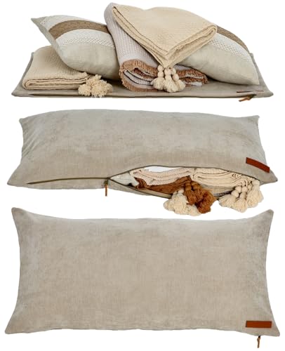 Guxiton-XL Zippered Storage Pillowcase 40" X 20" RV Accessories R...