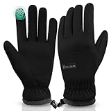 ihuan Winter Waterproof Ski Gloves Men Women, Snow Warm Cycling Cold Weather, Driving Biking Running