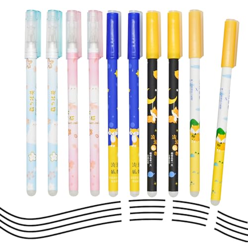 Maydahui 15 bolígrafos borrables de gel con diseño animal miniatura 1
