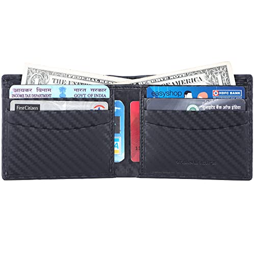 Image of Brooklyn Bridge Urban Chic: Men's Slim PU Leather Purse - Bifold Wallet, a Fusion of Classic Style and RFID-Protected Practicality