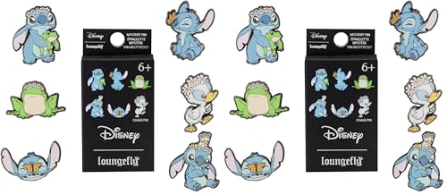 Loungefly - Disney - Lilo & Stitch - Springtime Stitch - 1 Of 6 To Collect - Styles Vary - Lilo And Stitch - Blind Box Spille Smaltate - Spilla da Collezione Carina - per gli Zaini & Borse