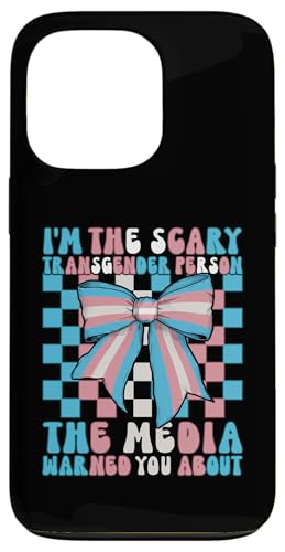 Drapeau Trans I'm The Scary Transgender Person Pride LGBTQ Coque pour iPhone 13 Pro