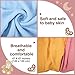 47 x 47 Inches Muslin Swaddle Blankets Cotton Newborn Receiving Blankets Breathable Colorful Baby Swaddle Soft Baby Registry Essentials Gift for Unisex Boy Girl(Classic Colors)