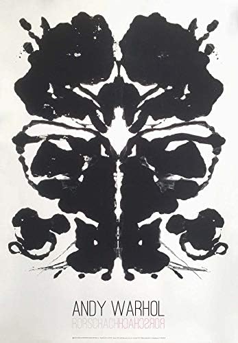 Tallenge - Andy Warhol - Rorschach Ink Blot - Best Of Warhol - Small Poster( Paper,12 x 17 inches, MultiColour)