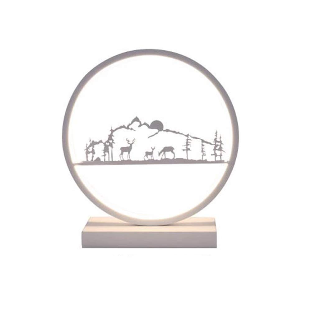 Nordic Deer Osobowość Łoś Kutego żelaza Decorat Salon Sypialnia Pokój dziecięcy stołowa do nauki Metalowa Led Night Light