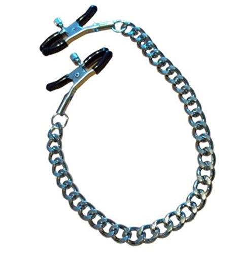 Brustwarzenklemmen Nippelklammern Nippelklemmen einstellbar Brustklemmen Brustklammern mit Kette Bondage Erotik SM BDSM Nippel Brust Klammern Klemmen