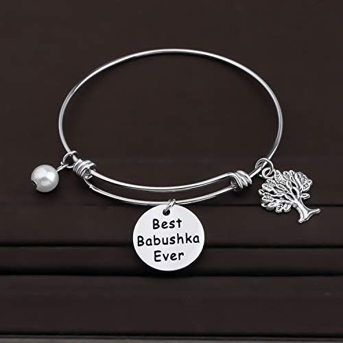 Image of CENWA Russian Grandma Gift Russian Babushka Gift Best Babushka Ever Bracelet