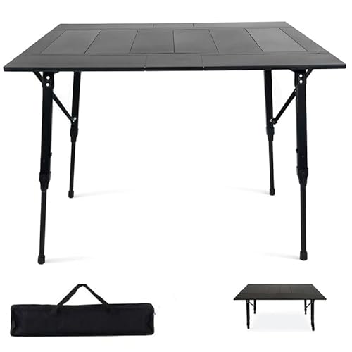Lightweight Folding Camping Table 1.6kg Adjustable Aluminum Picnic BBQ Outdoor Portable
