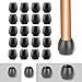 HONGECB 20 Pezzi Rotondo Gamba Della Sedia Caps, Sedia Gamba Tappi Piedi Pastiglie, Piedini Gomma Per Sedie, Sedia Piedini In Gomma Protector Pad Per Pavimenti In Casa Soggiorno Cucina, Nero 17-21mm