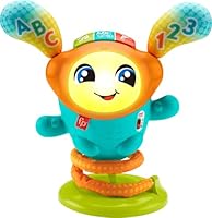 Fisher-Price Baby & Toddler Learning Toy DJ Bouncin’ Beats with Music Lights & Bouncing Action for Ages 6+ Months