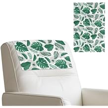 LedBack Couch Headrest Covers Banana Leaves Chair Recliner Headrest Protector Home Decorations Office Chair Slipcover, Easy to Clean