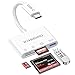 Produktbild KiWiBiRD CF Kartenleser CF Card Reader Compact Flash Reader USB C SD Micro SD Extern Speicherkarten Kartenlesegerät Kompatibel mit iPhone 16 15 Plus Pro Max, Mac MacBook, iPad, Galaxy S25 S24 Handy