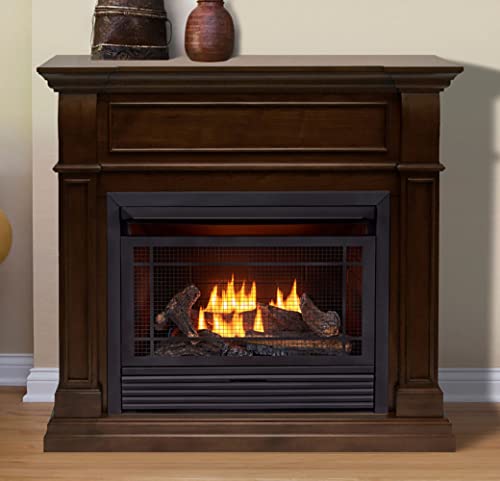 Duluth Forge Fdf300R Dual Fuel Ventless Gas Fireplace-26,000 Btu, Remote Control, Walnut Finish #TOP5