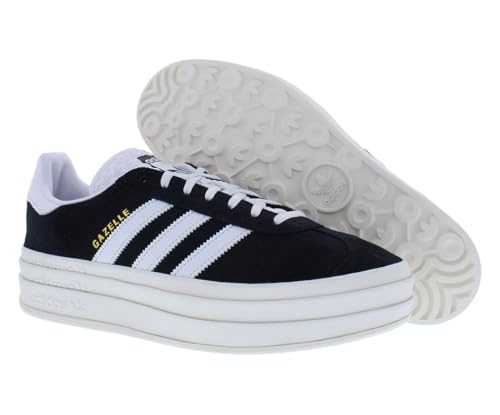 adidas Gazelle Bold Womens Shoes Size 8.5, Color: Core Black/Cloud White/Dirty Black4
