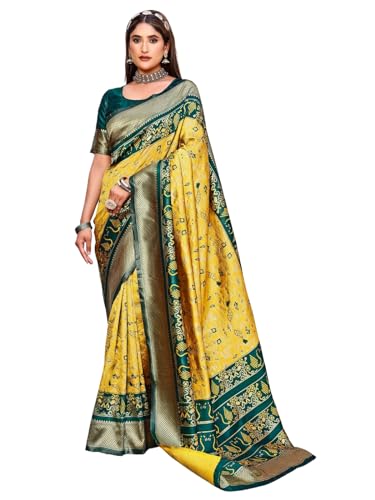 Image of GRECIILOOKS Saree | Women Saree | Cotton Silk Saree | Casual Saree For Women| Saree for Women | Silk Saree | Banarasi Saree