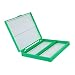 CIYODO 100pieces Prepared Microscope Slide Storage Box Secure Plastic Microscope Slide Holder for Educational Use and Beginners Green Color Easy to Organize and Access