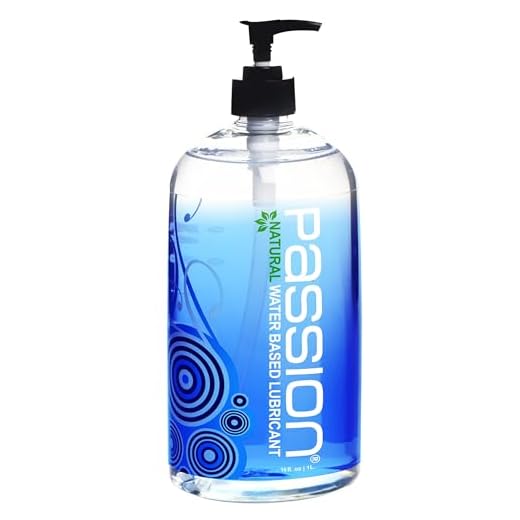 Passion 16 oz Premium Water-Based Personal Lubricant for Men Women and Couples. Long Lasting Water Based Gel. Non Staining, Non Scented, Non Sticky. Easy Clean Up. Made in USA