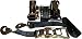 4 Black Axle Straps Car Carrier Tie Down Straps with Ratchets Tow Straps