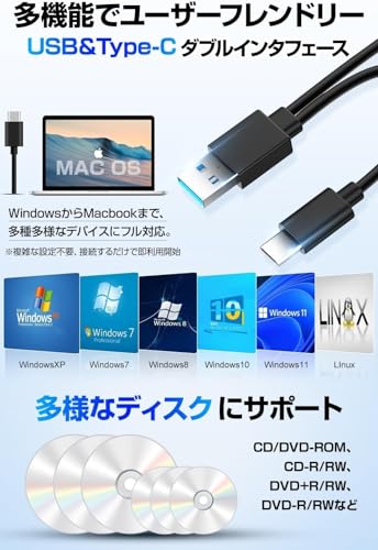 Enhau 外付けdvdドライブ の商品画像 3