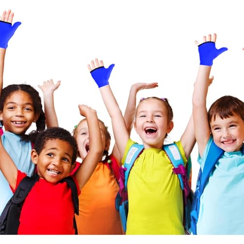 Image of 4pcs Thumb Sucking Guard Gloves Kids Anti Thumb Sucking Glove Chewy Compression Thumb Sucking Stop Nail Biting Finger Biting Glove for Kids Thumb Guard for Ages 5-12