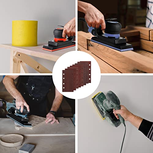 Papel de lija de 1/3 para lijadora eléctrica para renovar muebles sin marcas con lija de 93x185 mm 7