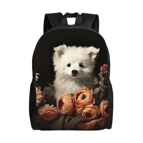 Mochila impermeable para senderismo con diseño de flor