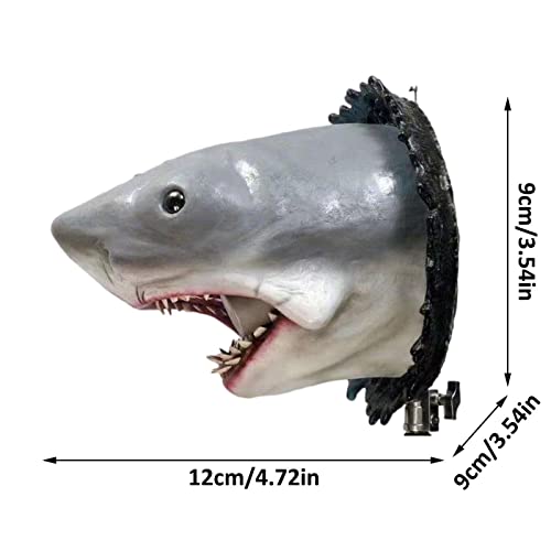 Shark Head Decoration - 3D Wall Mount Decor,Creative Shark Head Resin Sculpture Decor For Entrance, Living Room #TOP3