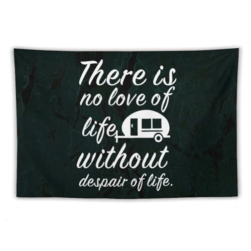 Tapiz de pared Yelolyio de 60x90 con frase literaria en inglés para salón