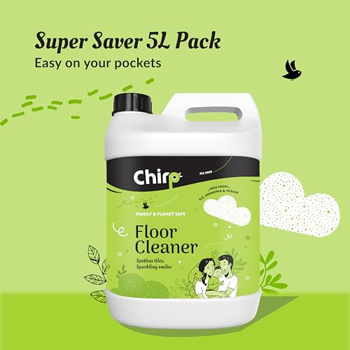 Image of Chirp - Floor Cleaner Liquid (5Lits), Pet friendly (dog,cat) and Baby safe with Natural, Organic, Herbal, Non-toxic, Plant-based Ingredients Pet Safe