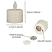 Pack of 12 Realistic and Bright Flickering Bulb Flameless LED Tea Light Fake Flameless Candles with Timer,Battery Operated Warm White with Dancing Flickering Bulb for Christmas/Wedding/Birthday Party
