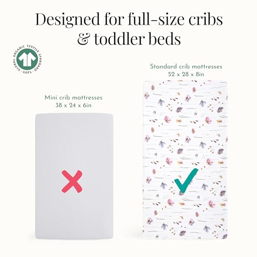 Image of Evolur Be Wild 3 Piece Crib Bedding Set, Machine Washable, Soft and Breathable Toddler Bedding Set, Includes Fitted Sheet, Wearable Blanket and Crib Skirt
