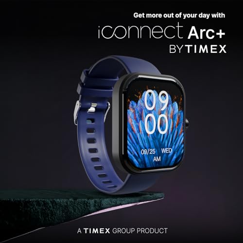 Image of TIMEX iConnect Arc+ 2.01 inch(5.1cm) IPS Display with BT Calling Smartwatch for Unisex - TWIXW1602T