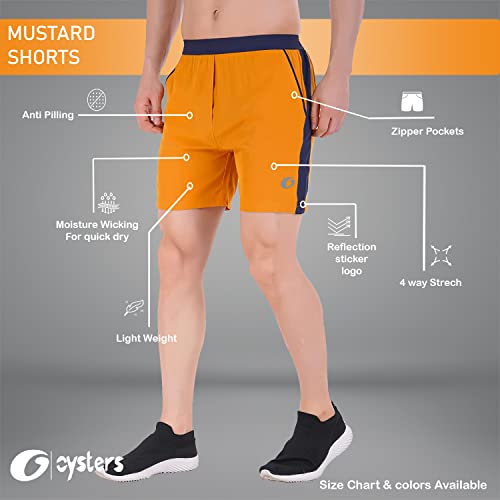 Image of Oysters Men's Work-Out Shorts with Pockets