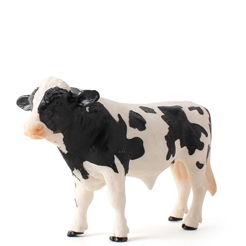 Image of Toddmomy Simulated Cow Toy Realistic Holstein Cow Model Desktop Decor Farm House Toys Ornament for Room Photo Prop Home Office Gift 5.51 X 3.54 X 1.77 in