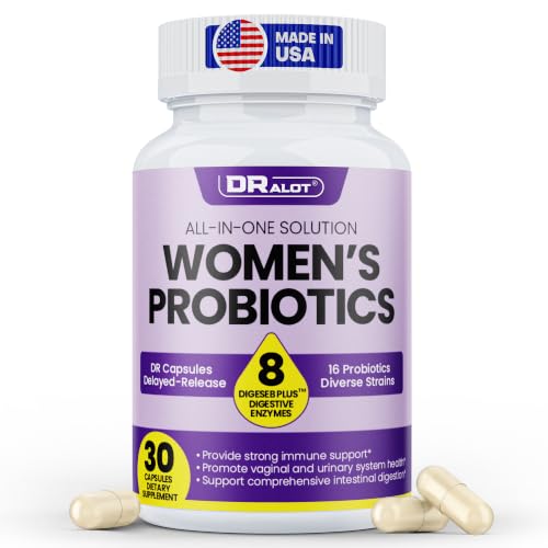 Vaginal Probiotics for Women with 16 Strains for pH Balance, Urinary & Intimate Health, Women’s Probiotic Enhanced DigeSEB Plus™ for Bloating, Gut Health & Immune Support, Delayed Release, Made in USA