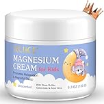 Magnesium Cream for Kids, Topical Magnesium Lotion for Sleep, Calm Magnesium Oil Butter Balm with Shea Butter, Aloe Vera, Calendula, Baby Cream for Feet, Stomach, Arms, Legs Relief for Bedtime - 150g
