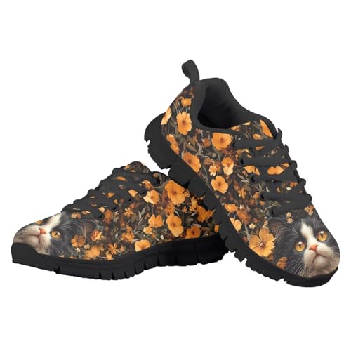 Yzaoxia Axolotl Shoes for Girls Athletic Running Shoes for Kids Sport Footwear Lace Up Mesh Trainers Size 11-Size 53