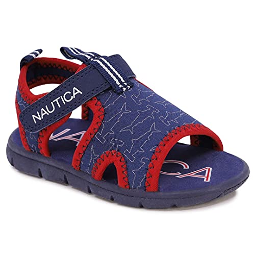 Nautica Kids Sports Sandals - Water Shoes Open Toe Athletic Summer Sandal Boy - Girl -Diera-Navy Hammerhead-5