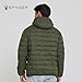 Spyder Packable Puffer Jacket Men with Hood, Lightweight Winter Jackets for Men