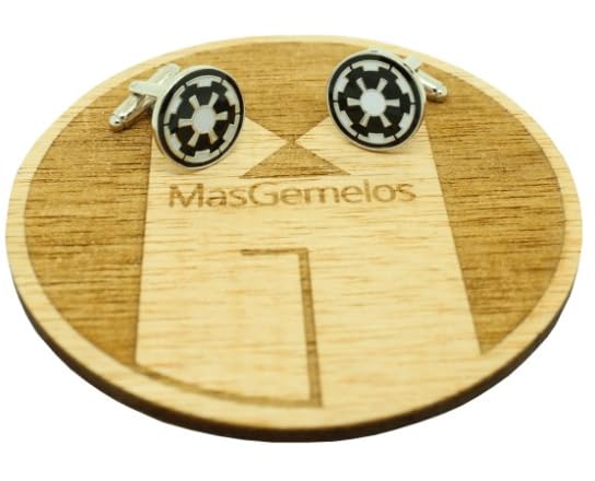Boutons de manchette chemise Empire Galactique Star Wars Cufflinks, estandar, Acier inoxydable, Rhodium