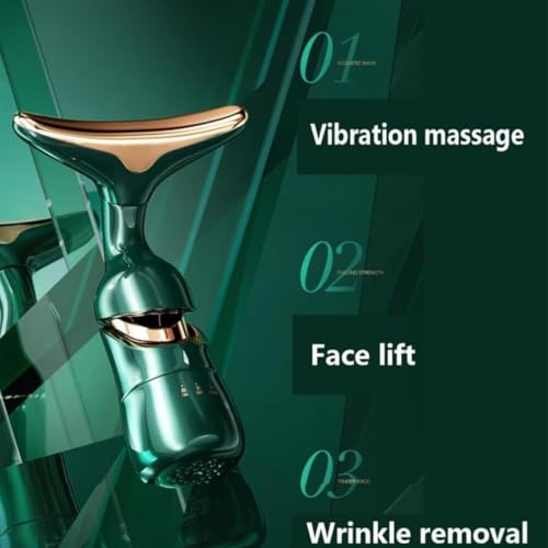 Image of TEKCOOL 3 in 1 Anti Wrinkles Neck Eyes,Vibration Facial Massager for Skin Care,Face Sculpting Tool Multifunctional Neck Face Massager Beauty Device