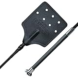 Dr. Killigan’s Leather Fly Swatter | Heavy Duty Flyswatter | Durable Long Handle Fly-Swatter | Effective Against Flies, Bees, Wasps, Yellow-Jackets, Horseflies, Mosquitoes and More