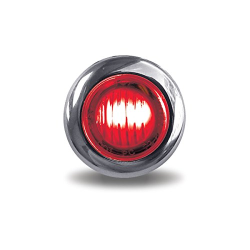 Luz LED mini botón rojo 3/4 pulgadas con lente claro miniatura 2